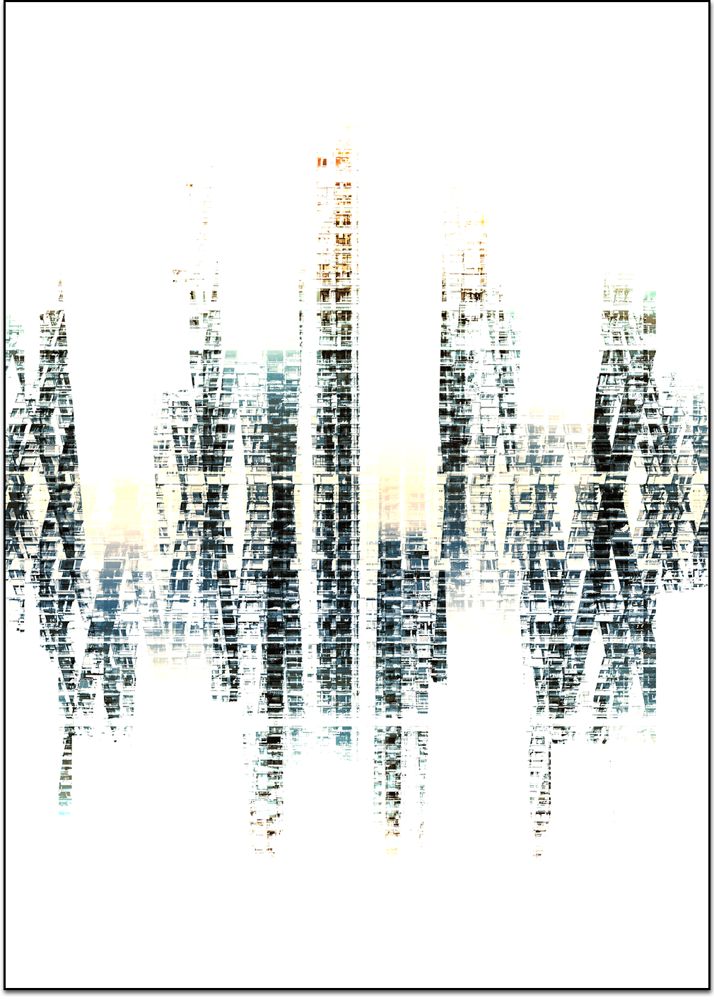 Shument, structure, digital print by Laurent Bompard