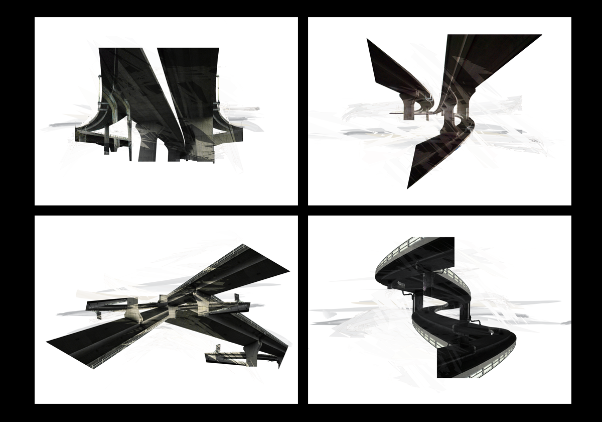 Shument, structure, digital print by Laurent Bompard