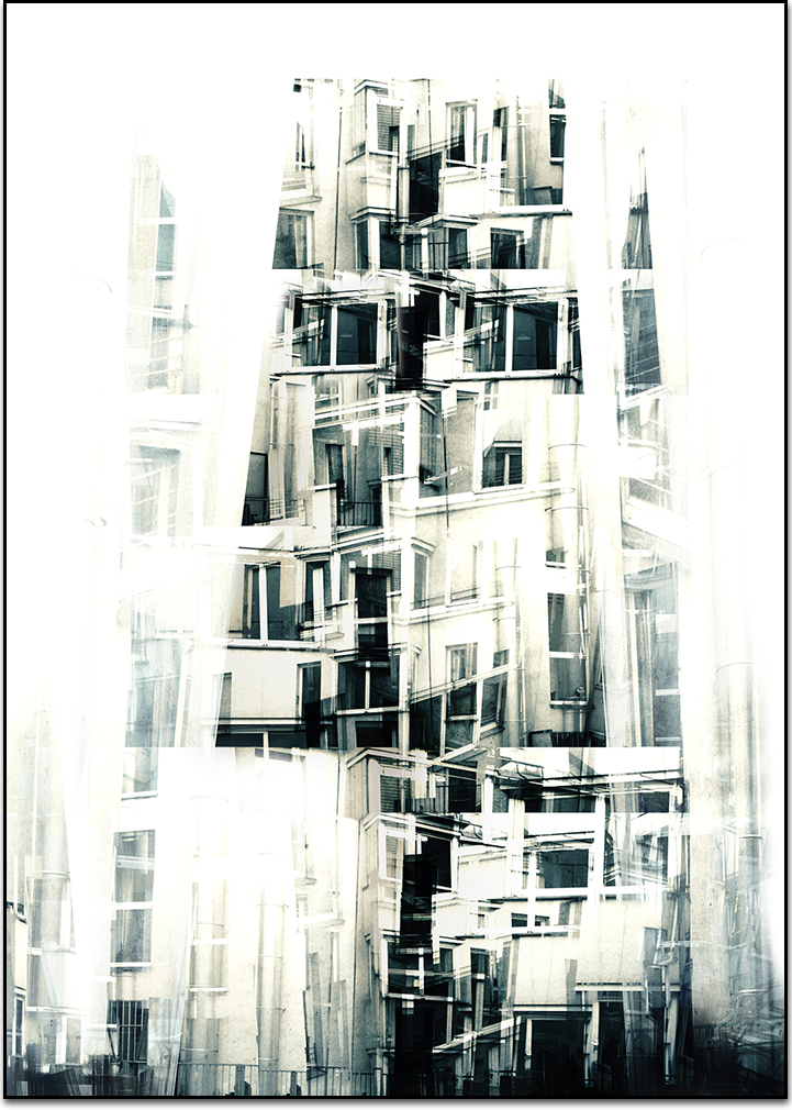 Shument, structure, digital print by Laurent Bompard