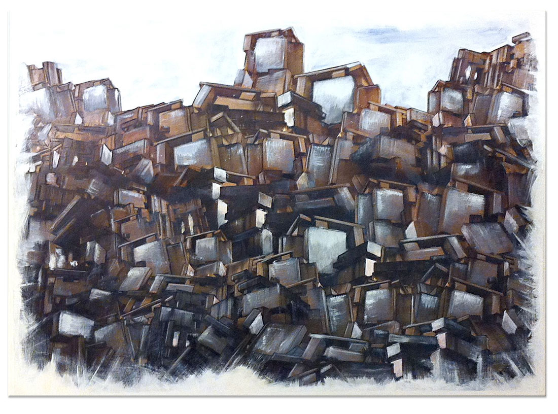 Shument, structure, digital print by Laurent Bompard