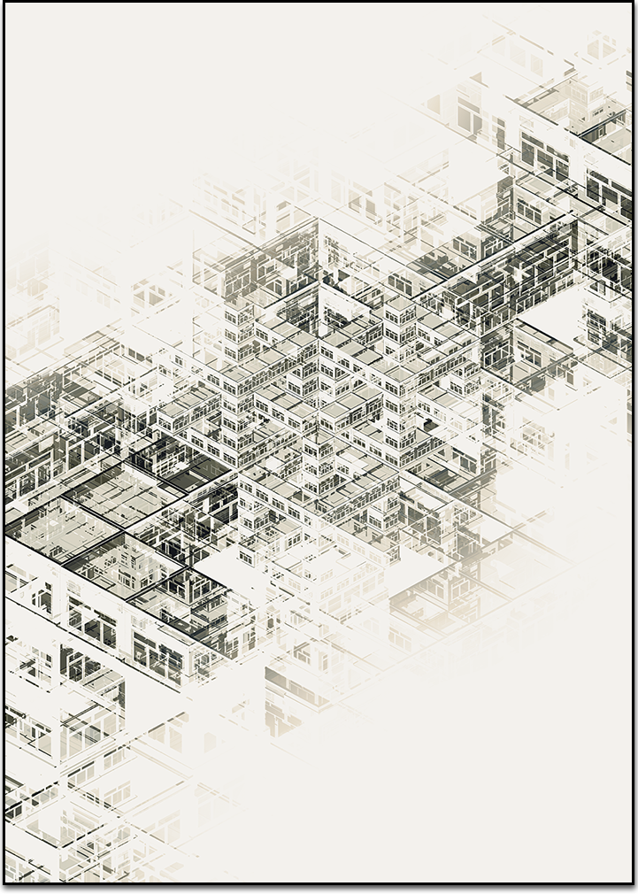 concrete abstract 3, structure, digital print by Laurent Bompard