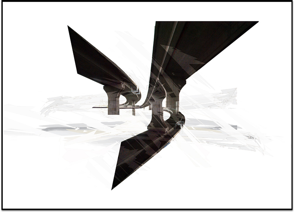 concrete abstract 2, structure, digital print by Laurent Bompard
